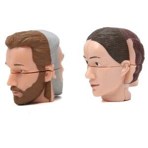 Vintage 2002 Star Wars Rubik Cube Obiwan Lea  Amidala Kellogs Collectable